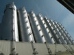 Aluminiumsilos, Silos, Silosbühne, Gerüst